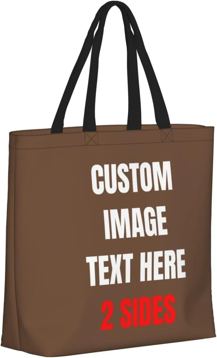 Custom Tote Bags Custom Bag With Logo Personalized Bags Shopping Bags Reusable Grocery Bags Bulk For Women Teachers Gifts