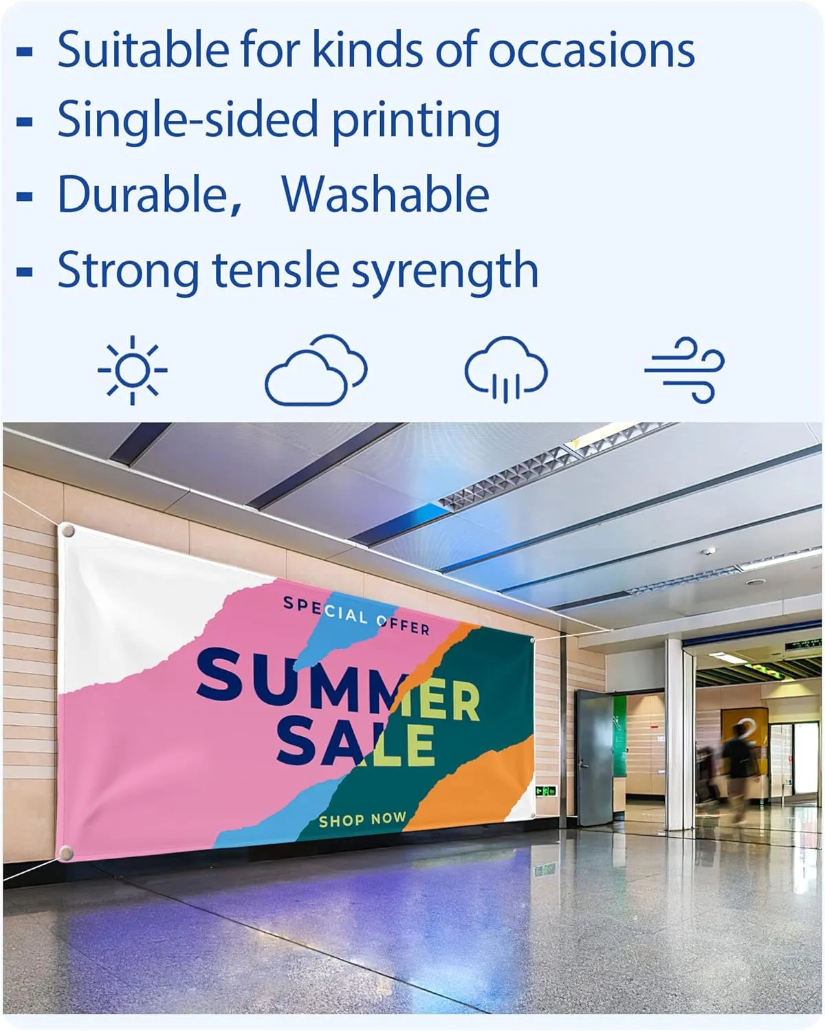 Custom Vinyl Banners and Signs Customize Outdoor, Personalized Banner with Logo Text for Party Birthday, Customized Banner Decoration for Business Graduation Wedding Event 2'x4'