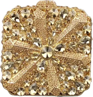 Cute Crystal Box Clutch Glitter Evening Bags Women Rhinestone Handbags and Purses Party Wedding