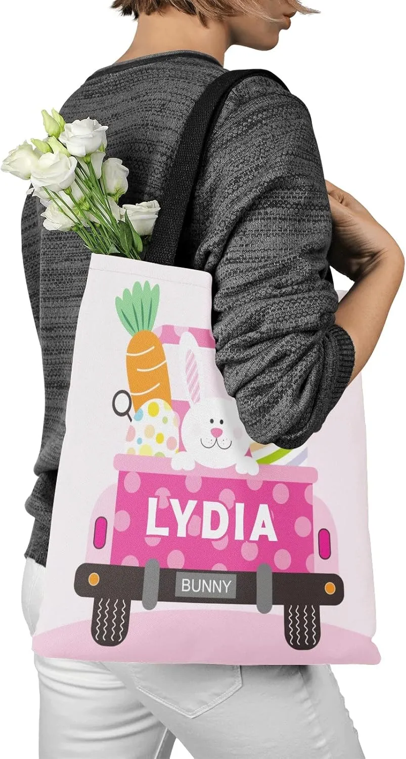 Cute Sea Turtle Personalized Canvas Tote Bags, Reusable Bags for Shopping,Travel,Handbag Gift