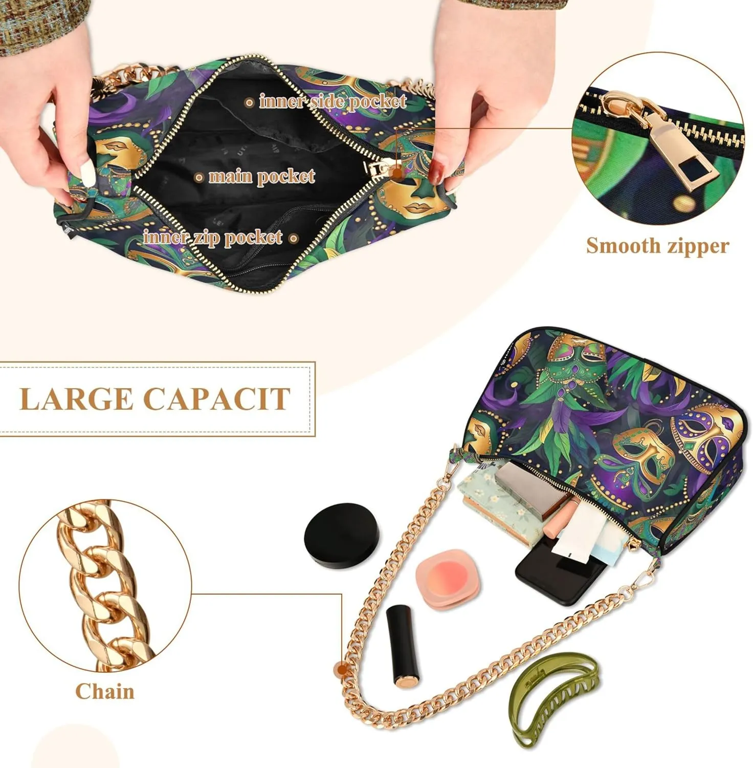 Daisy Flowers Blue Phone Wallet Purse Hobo Evening Purse Women Small Handbag Classic Shoulder Bags Formal