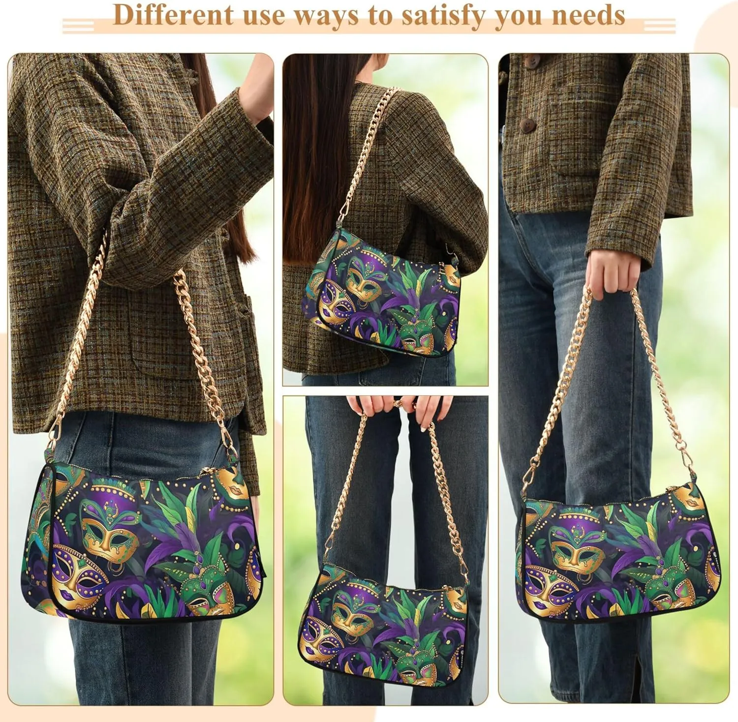 Daisy Flowers Blue Phone Wallet Purse Hobo Evening Purse Women Small Handbag Classic Shoulder Bags Formal