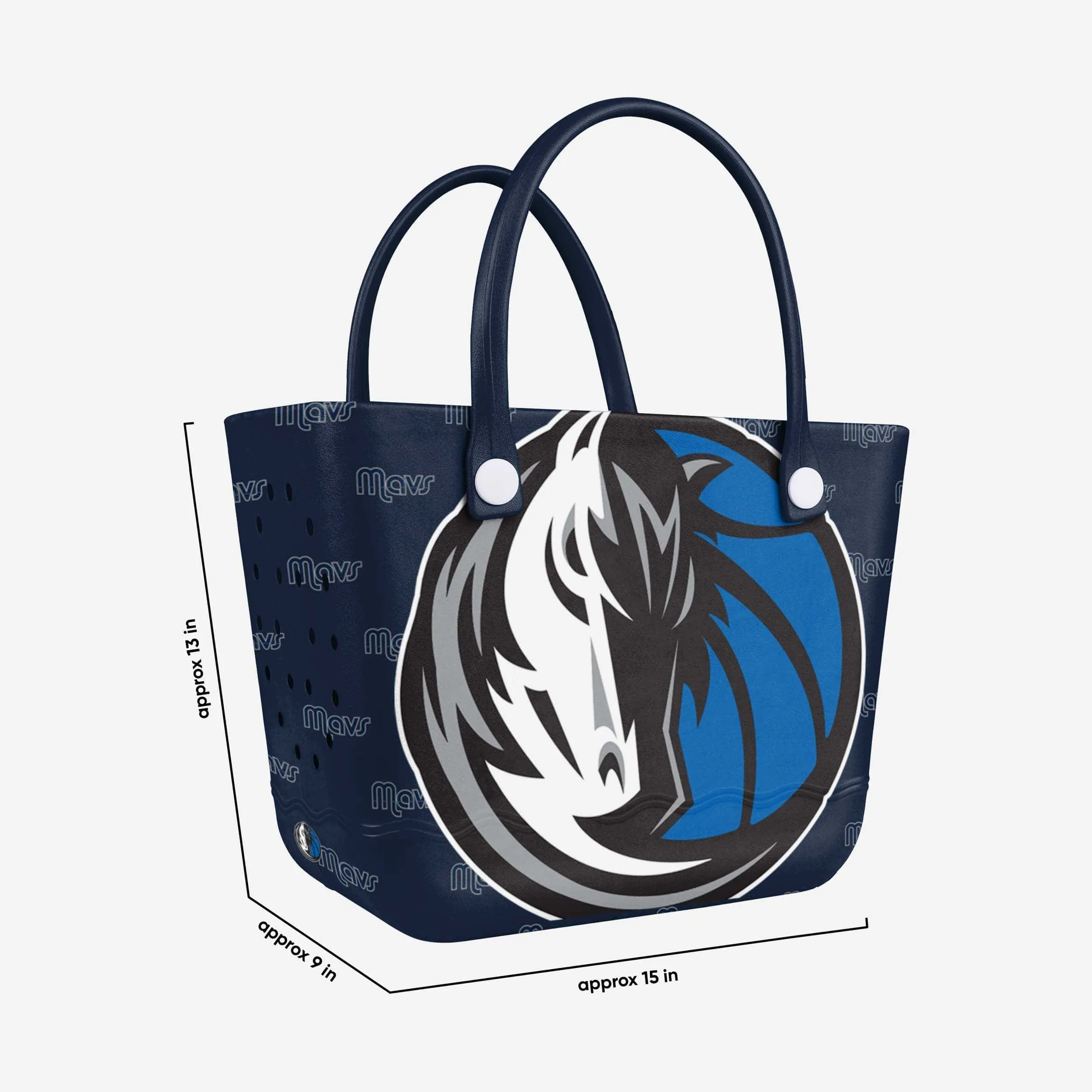 Dallas Mavericks Big Logo Mini Print Tailgate Tote Bag