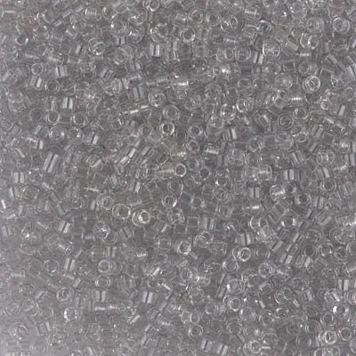 DB 1408, Nearly Gray-Transparent - Miyuki Delica Beads - Size 11 - 5 grams - Japanese Cylinder Seed Beads - Retail & Wholesale