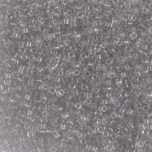 DB 1408, Nearly Gray-Transparent - Miyuki Delica Beads - Size 11 - 5 grams - Japanese Cylinder Seed Beads - Retail & Wholesale