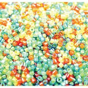 DB 2066, Luminous Delightful Citrus Mix - Miyuki Delica Beads - Size 11 - 5 grams - Japanese Cylinder Seed Beads - Retail & Wholesale