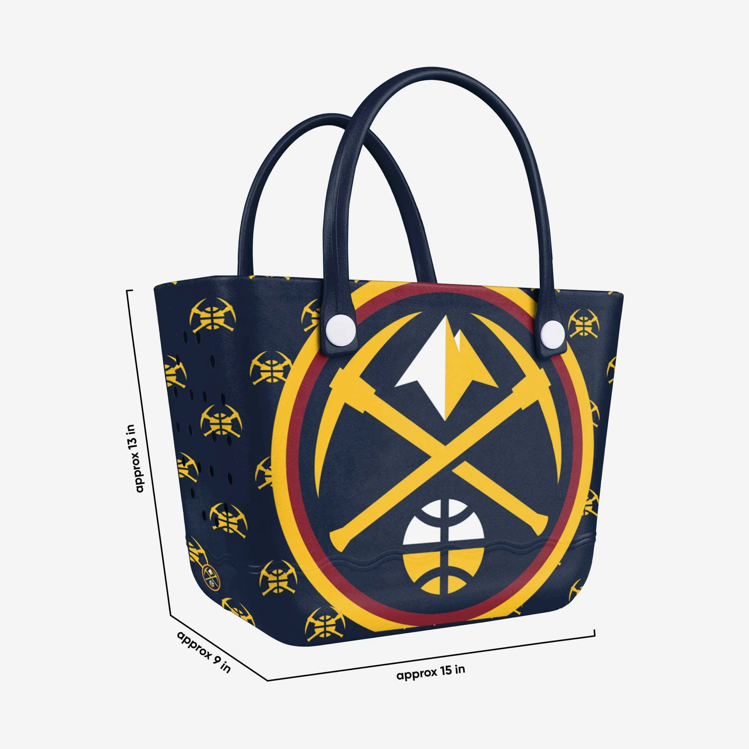 Denver Nuggets Big Logo Mini Print Tailgate Tote Bag