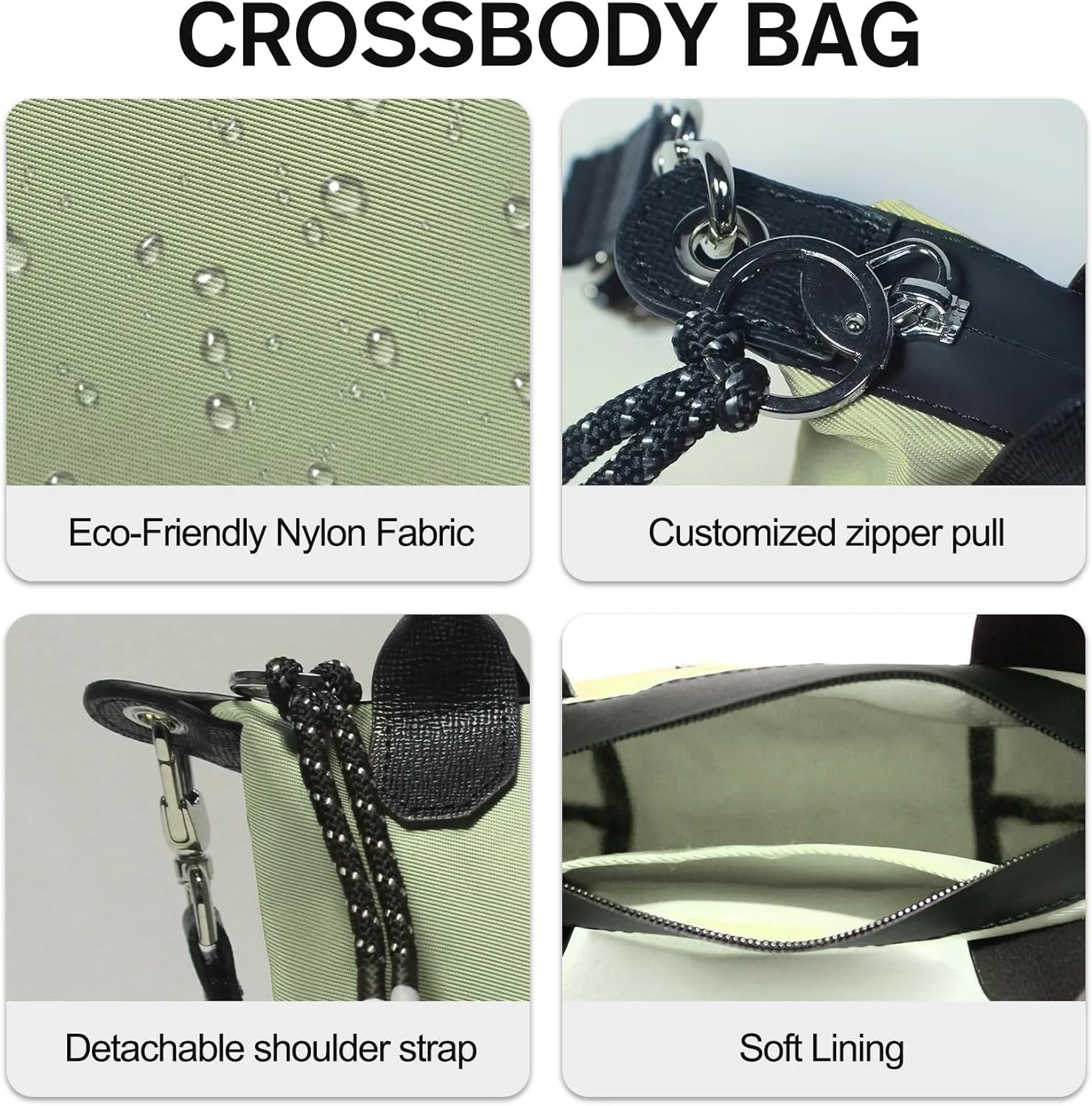 Designer Mini Tote for Women - Lightweight Crossbody Purse with Adjustable Dual Straps (2-Way Carry)