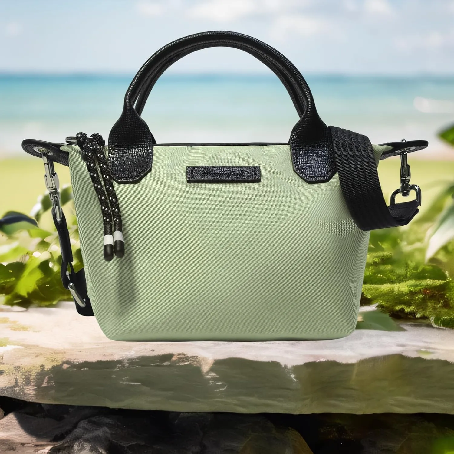 Designer Mini Tote for Women - Lightweight Crossbody Purse with Adjustable Dual Straps (2-Way Carry)