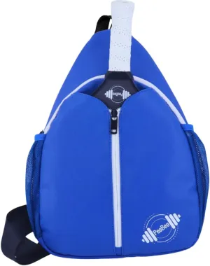 Designer Pickleball Paddle Pu Leather Bag, Stylish and Versatile Crossbody Backpack for Pickleball, Tennis, Racketball and Travel, Adjustable Sling Shoulder Sports Bag with Fence Hook for Men & Women