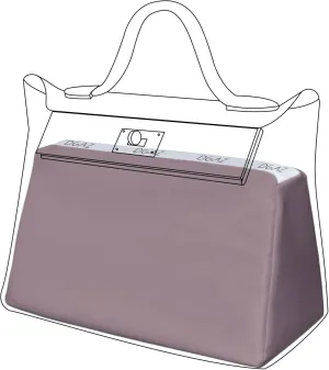 DGAZ Bag Pillow Shaper Insert for Luxury Handbags, Silky Pillow Shaper for Hermes 24/24-mini Bags（Konjac purple）