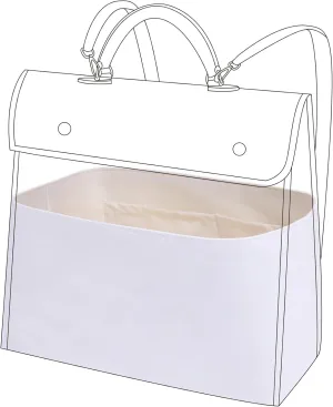 DGAZ Lightweight Purse Organizer Insert for Goyard Saint Leger Bag,silk and DupontPaper handbag inner for Luxury Bags(Craie,Saint Leger)