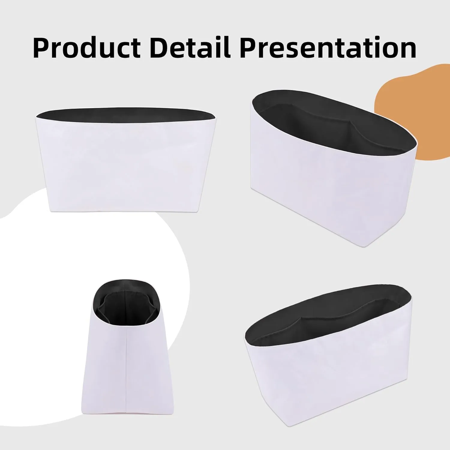 DGAZ Lightweight Purse Organizer Insert for Longchamp Le Pliage Original Series Bag,silk and DupontPaper handbag inner for Luxury Bags(Black,LE PLIAGE Mini)
