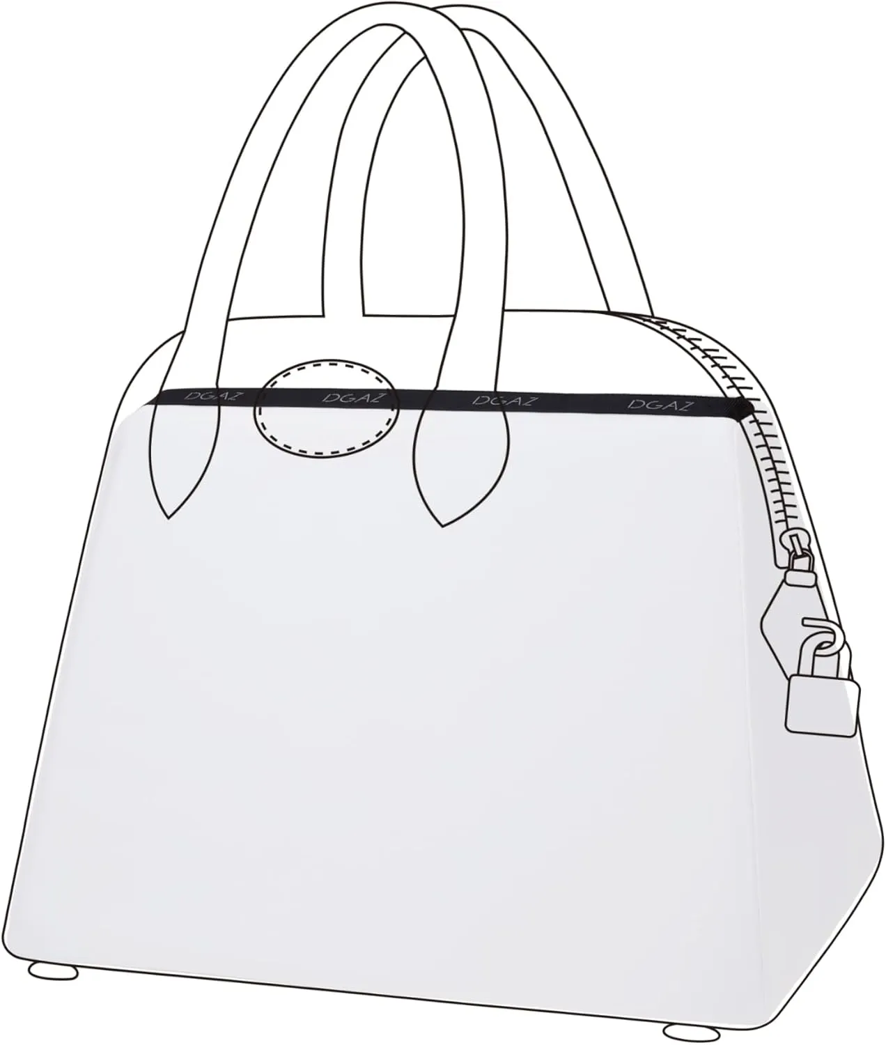 DGAZ Purse Pillow Shaper Insert for Bolide Bags, Silky Pillow Shaper for Luxury Handbags(White,1923 mini)