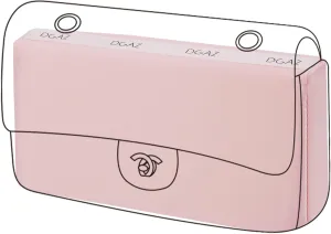 DGAZ Purse Pillow Shaper Insert for Chanel CF Bags, Silky Pillow Shaper for Luxury Handbags（Pink, Medium 25）