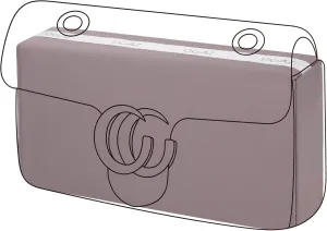 DGAZ Purse Pillow Shaper Insert for Gucci Marmont Bag, Silky Pillow Shaper for Luxury Handbags(Konjac Purple,Marmont26)