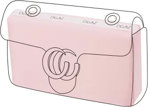 DGAZ Purse Pillow Shaper Insert for Gucci Marmont Bag, Silky Pillow Shaper for Luxury Handbags(Pink,Marmont26)