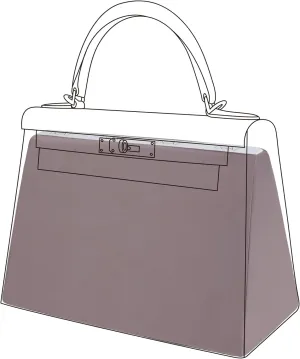 DGAZ Purse Pillow Shaper Insert for Hermes Kelly Bags, Silky Pillow Shaper for Luxury Handbags(Konjac purple,KLmini2)
