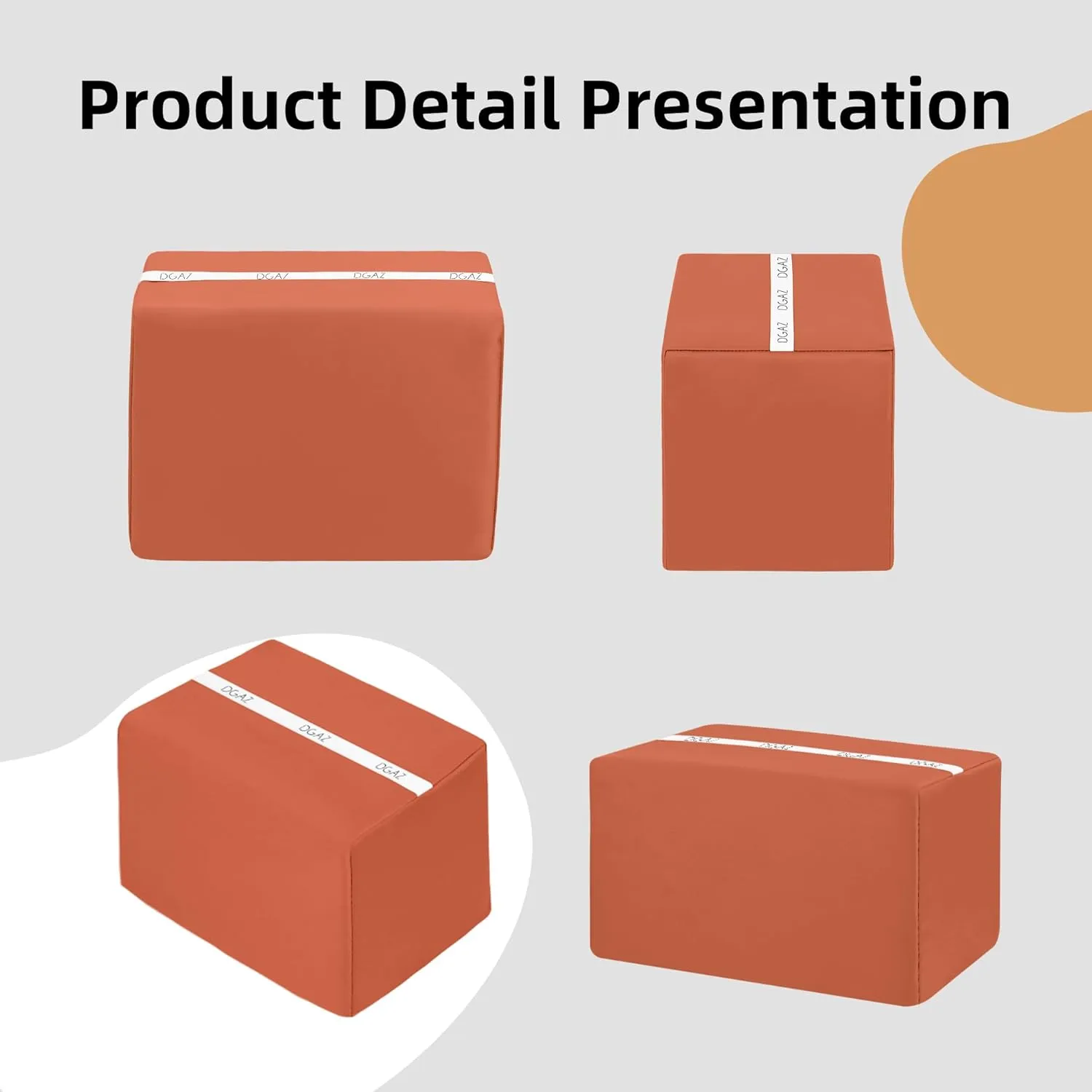 DGAZ Purse Pillow Shaper Insert for Hermes Toolbox Bags, Silky Pillow Shaper for Luxury Handbags(Vitality orange,Toolbox 26)