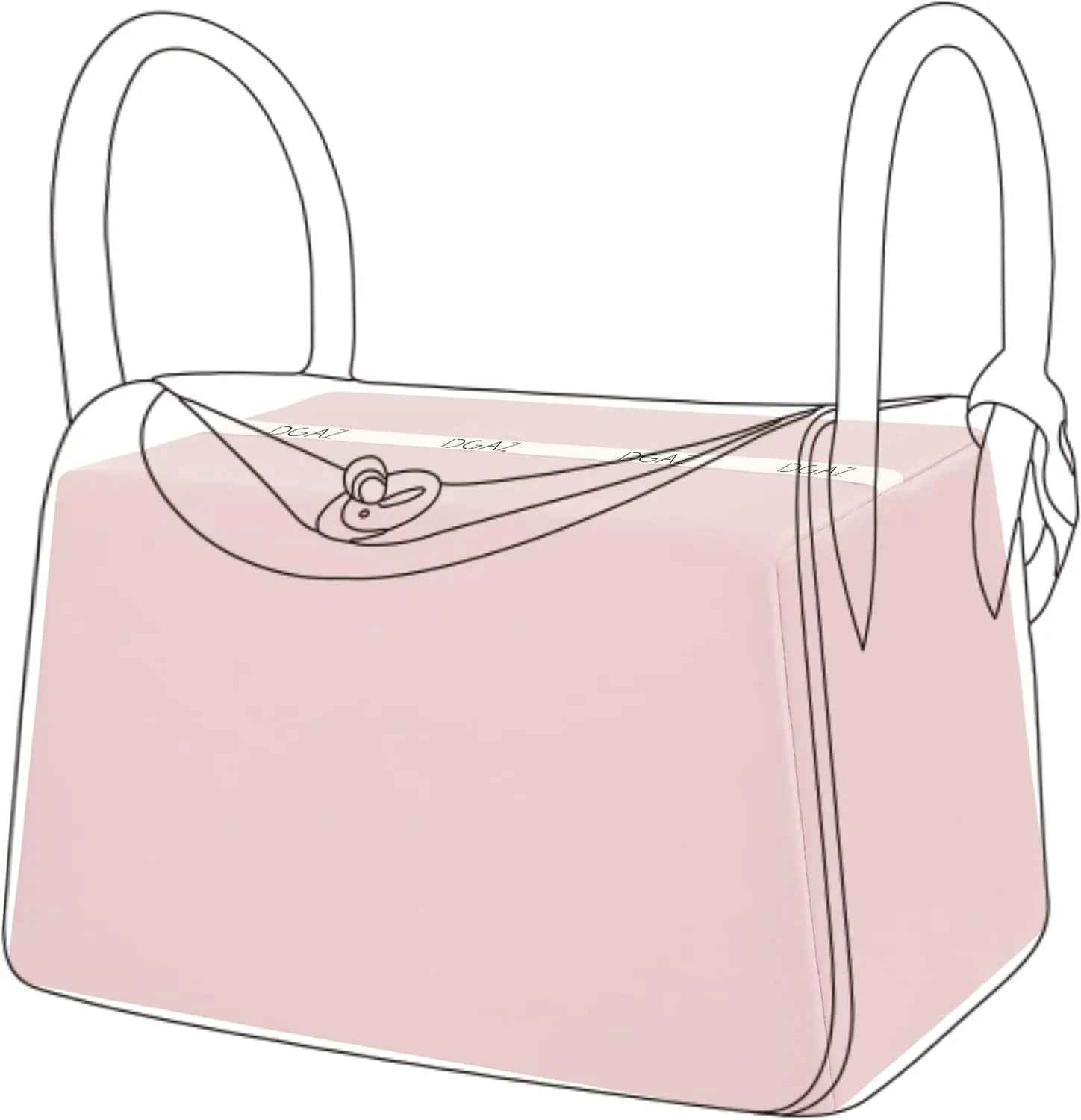 DGAZ Purse Pillow Shaper Insert for Luxury Handbags, Silky Pillow Shaper for Lindy 19/26/30/34 Bags(Pink,LD26)
