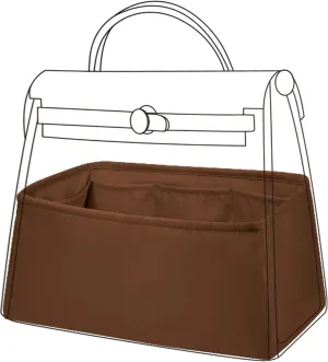 DGAZ Silk Purse Organizer Insert Fits Hermes Herbag 31/39/50 Bags, Luxury Handbag & Tote Organiser, Simplicity bag insert（Gold,H39）