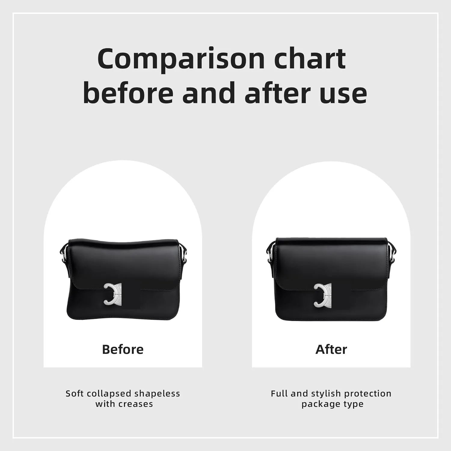 DGAZ Silk Purse Organizer Insert For Celine Triomphe Nano/Teen/Medium Bags,Silky Smooth Bag Organizer，Luxury Handbag & Tote Shaper(Black,Triomphe Teen)