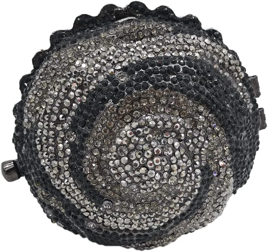 DJBM Cute Cupcake Rhinestone Clutch Diamond Crystal Purse Evening Bags for Women Party Wedding Cocktail Prom