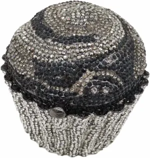 DJBM Cute Cupcake Rhinestone Clutch Diamond Crystal Purse Evening Bags for Women Party Wedding Cocktail Prom