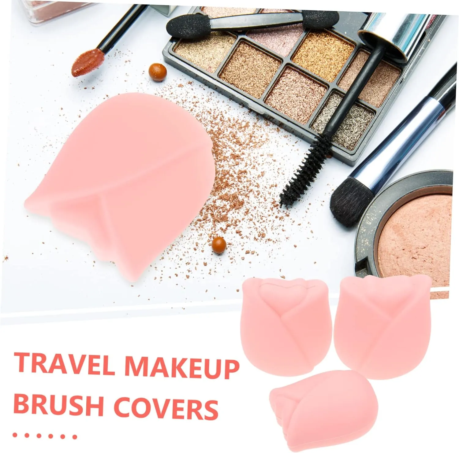 DOITOOL 9pcs Makeup Brush Travel for Organizing and Protecting Makeup Brushes Flexible and Reusable Storage