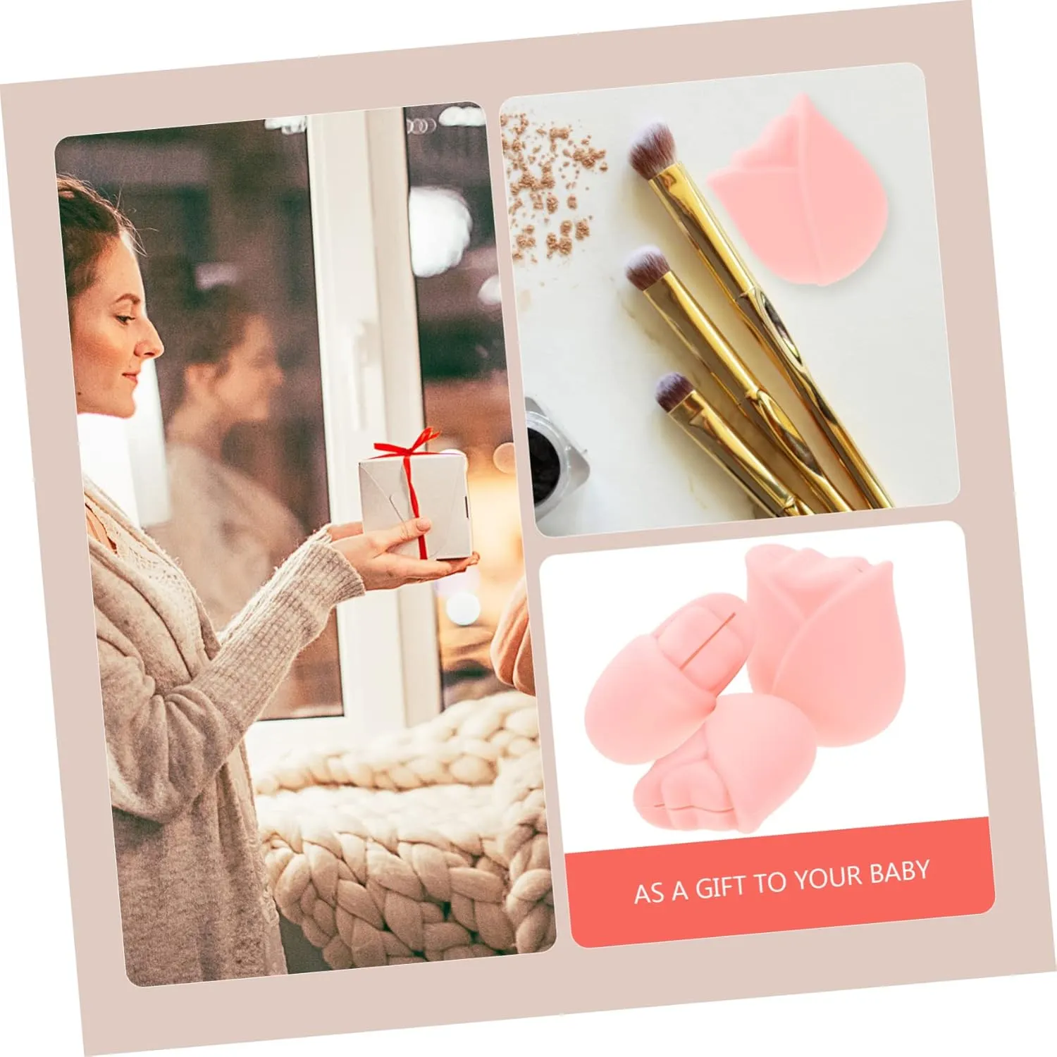 DOITOOL 9pcs Makeup Brush Travel for Organizing and Protecting Makeup Brushes Flexible and Reusable Storage