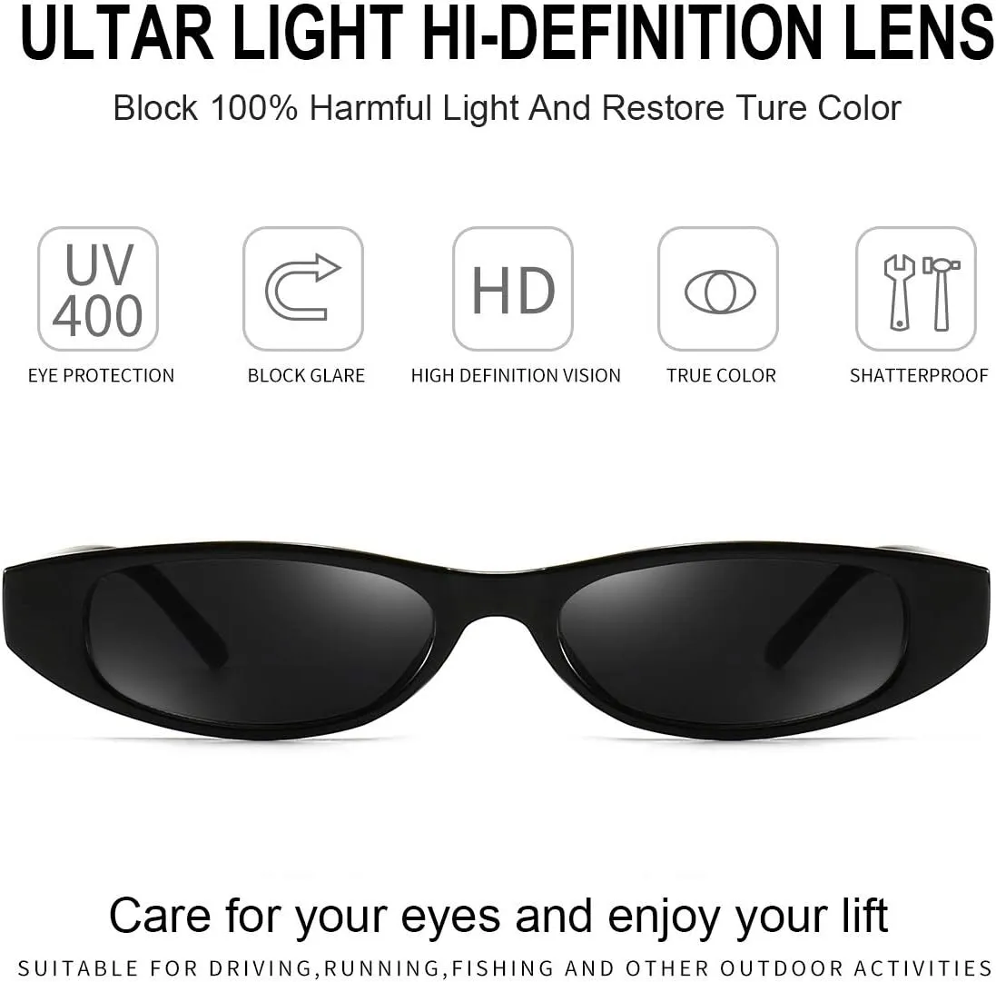 Dollger Retro Rectangle Sunglasses for Women Small Clout Goggles Fashion Designer Cool Square Shades