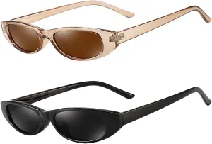 Dollger Retro Rectangle Sunglasses for Women Small Clout Goggles Fashion Designer Cool Square Shades