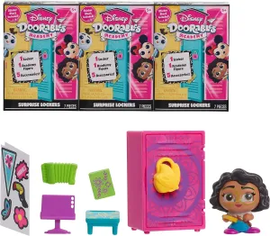 DOORABLES Academy Surprise Locker 3pk, Kids Toys for Ages 5 Up