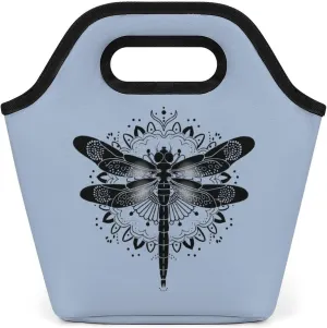 Dragonfly Insect Reusable Grocery Bags Portable Lightweight Waterproof Shopping Tote Bag