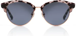 DUCO Retro Polarized Sunglasses for Women Semi Rimless Sun Glasses for Small Face Vintage Half Frame Shades 1221