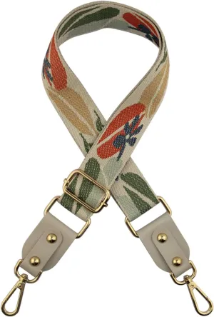 Duwi Wide Handbag&Purse Strap Jacquard Woven Guitar Style Multicolor Replacement Strap Canvas Adjustable Crossbody Bag Strap