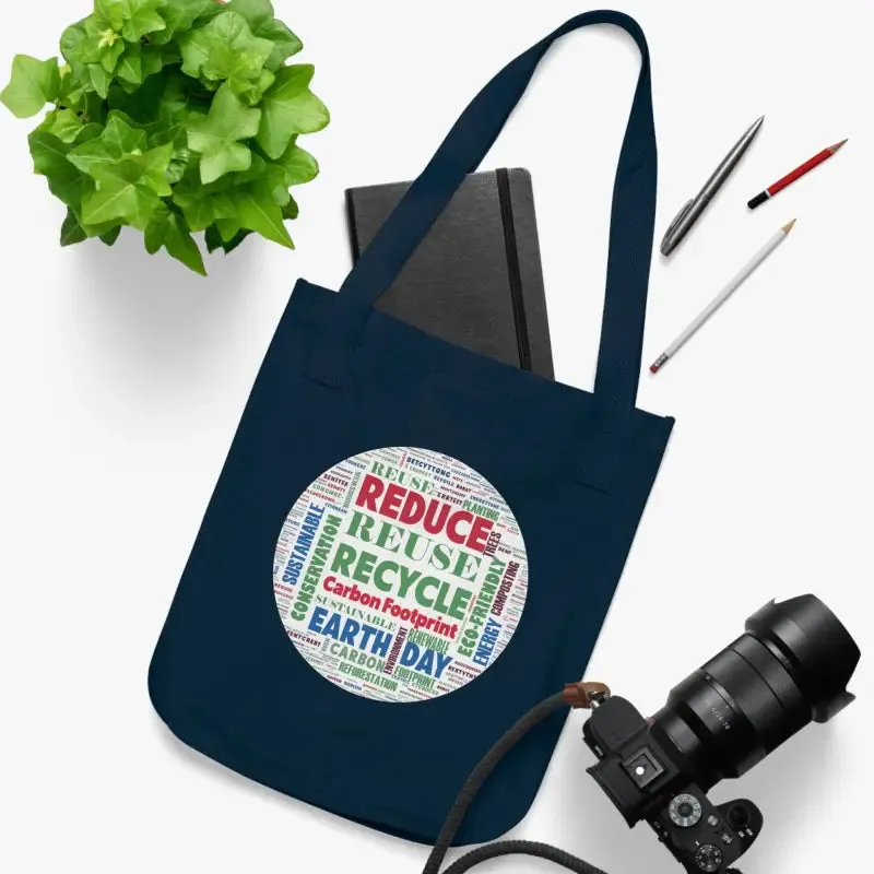 Earth Day Organic Canvas Tote with Econscious Tag