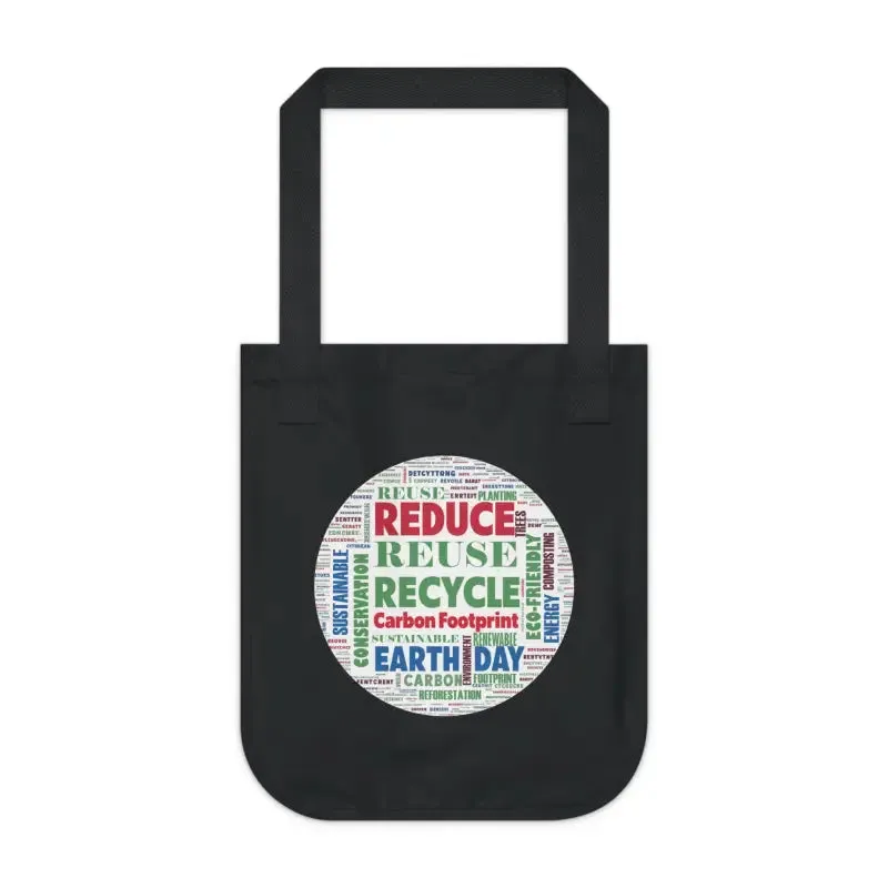 Earth Day Organic Canvas Tote with Econscious Tag