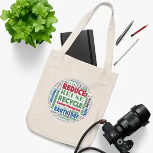 Earth Day Organic Canvas Tote with Econscious Tag