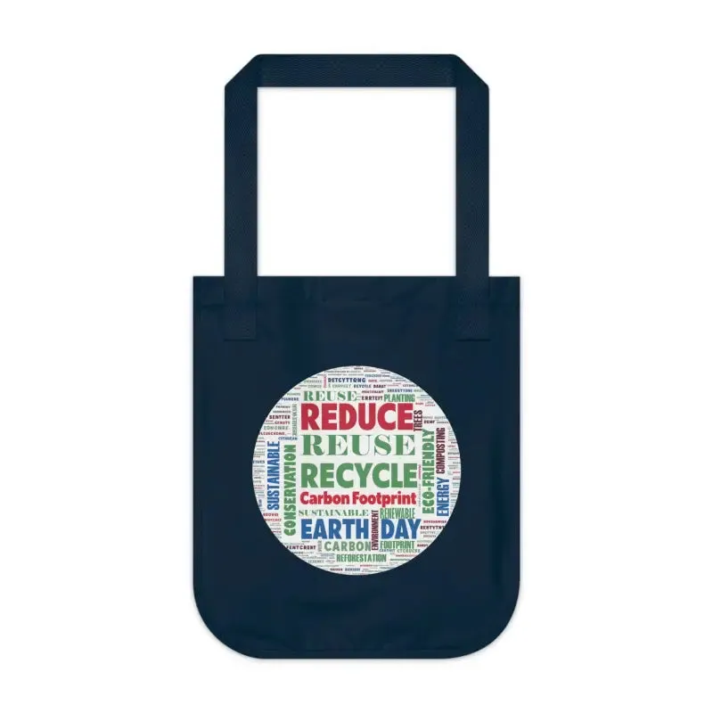 Earth Day Organic Canvas Tote with Econscious Tag