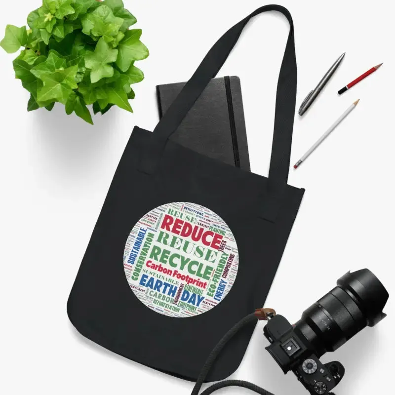 Earth Day Organic Canvas Tote with Econscious Tag