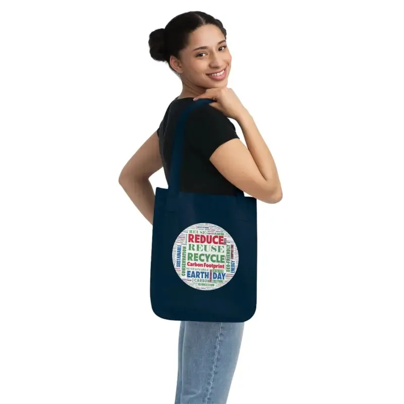 Earth Day Organic Canvas Tote with Econscious Tag