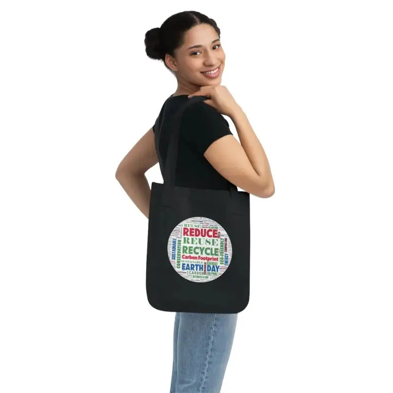 Earth Day Organic Canvas Tote with Econscious Tag