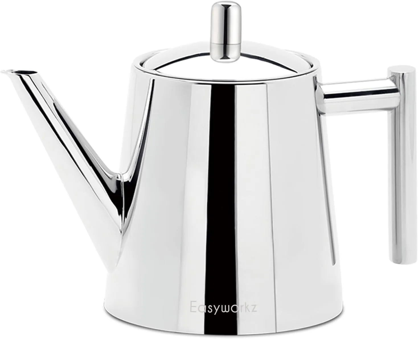 Easyworkz Stainless Steel Teapot With Removeable Infuser 50 oz Stovetop Tea Maker for Fruit Herbal and Infusion