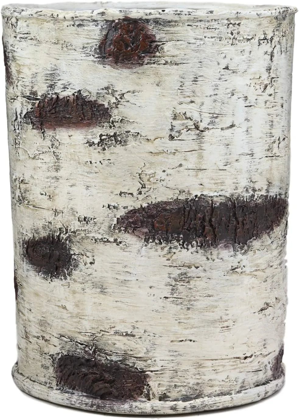 Ebros Wildlife Rustic Black Bear in Pine Trees Forest Bathroom Accent Resin Figurine Accessories with Birch Wood Finish Western Country Cabin Lodge Decorative (Waste Basket Bin)