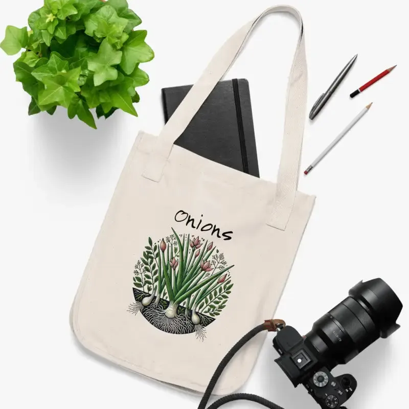 Eco Chic Organic Canvas Tote with Spacious Open Main