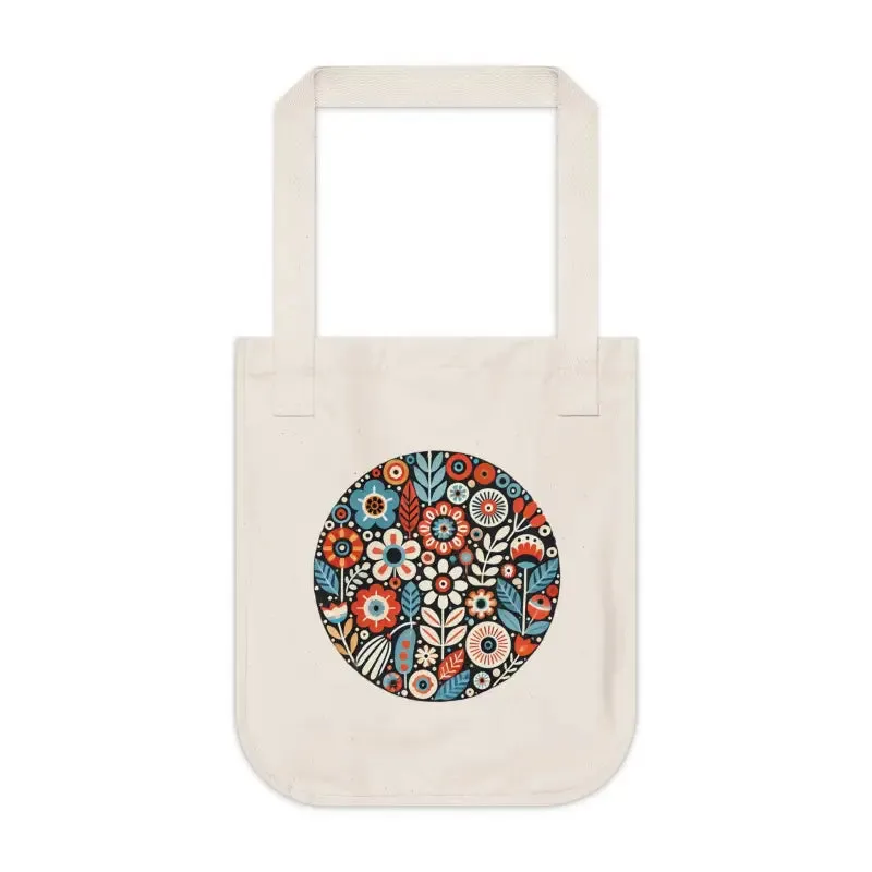 Eco Friendly Floral Canvas Tote Bag for Daily Chic