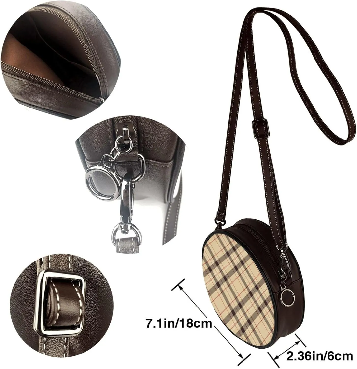 Elegant Leather Crossbody Handbag for Women