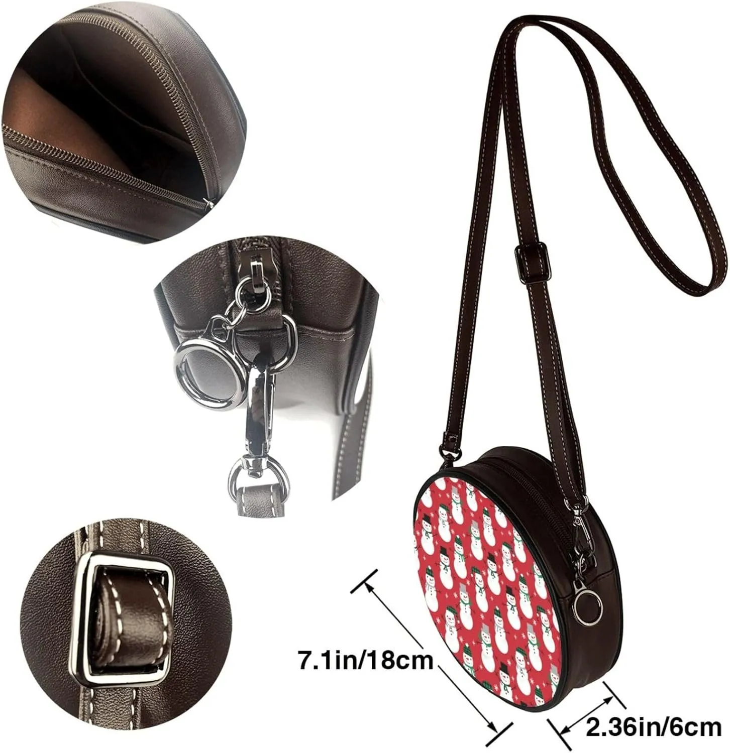 Elegant Leather Crossbody Handbag for Women