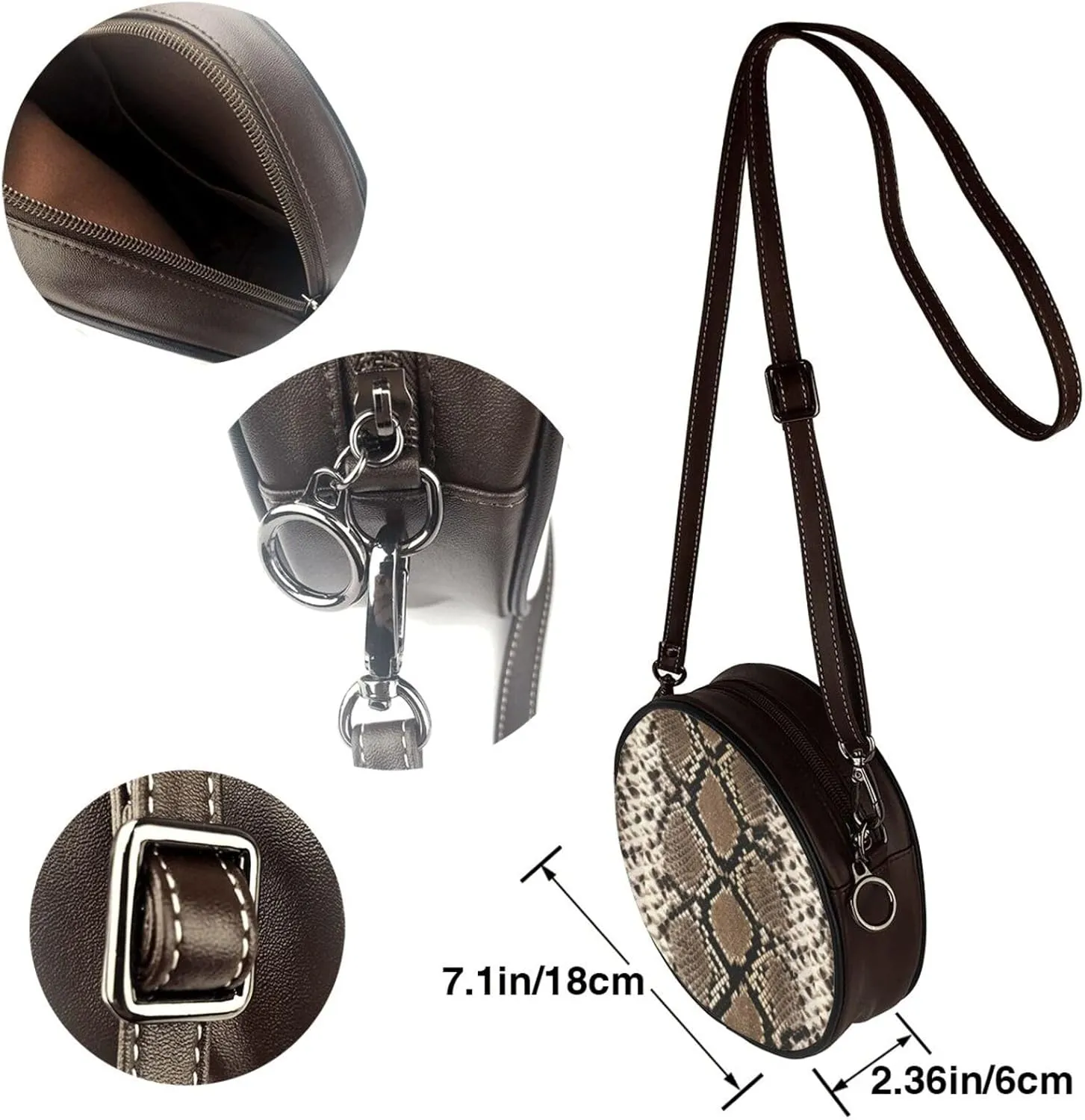 Elegant Leather Crossbody Handbag for Women
